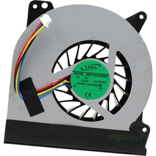 New ADDA AB07512HX26DB00 Laptop CPU Cooling Fan DC 12V 0.6A For ASUS G750 G750JH G750JM G750JS G750JW G750JX G750JY G750JZ
