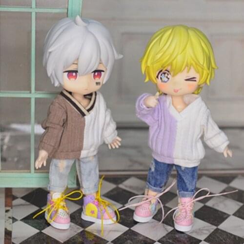 Ob11 P9 baby dress single piece matching color sweater clothes