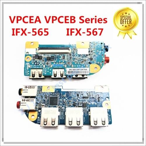 Original For SONY VPCEB21 VPCEB24 VPCEB43 VPCEB USB Port Audio Board IFX-565 100% Tested Fast Ship