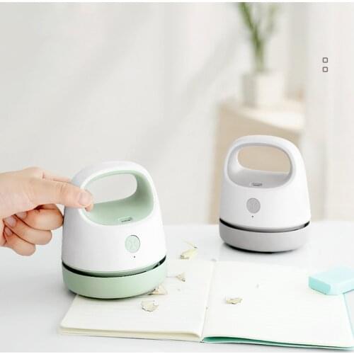 USB Charging Desktop Vacuum Cleaner Confetti Pet Hair Removal Brush Portable Dust Collector for Notebook Computer Keyboard