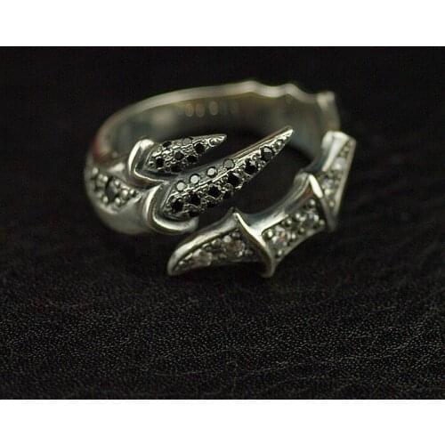 Thai imported 925 Sterling Silver jewelry rings Thai silver open ring