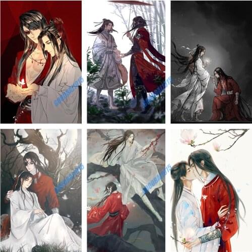 Tianguancifu 5D Diamond Painting Anime Cuadros Diamond Embroidery Full Mosaic Cross Stitch Kits Home Decor DIY Manual Art