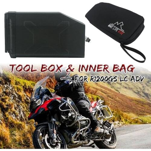 For BMW R1200GS LC R1200 GS R 1200GS Adventure 2013-2019 Waterproof Left side Toolbox Inner Bag Decorative Plastic Tool Box Bag