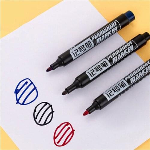 10 Pcs Oily Waterproof Markers Brush Pen Sketch Based Markers Drawing Pens Art Supplies Designer Paint Pen Marking Writing Tools