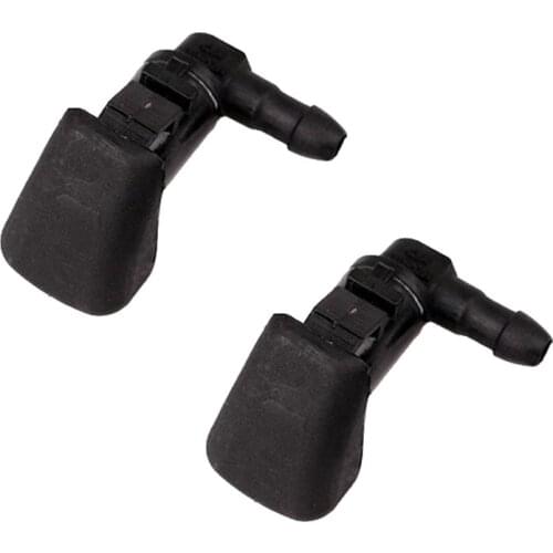 2X Car Windshield Wiper Jet Washer Nozzle Spray Accessories ABS Black For 2008-2012 Ford Fusion Milan Lincoln MKZ