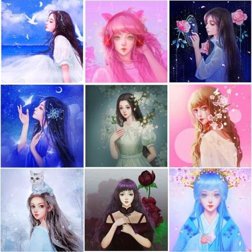 5D Diy Diamond Embroidery Diamond Painting Full Round /Square Diamond Mosaic Angel Girl Embroidery Cross Stitch