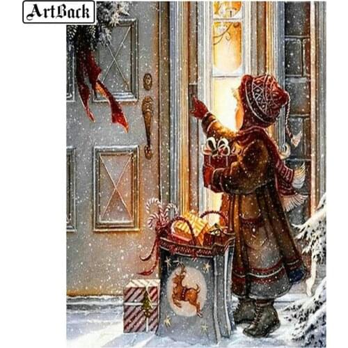 5d diamond painting christmas gift kids pictures full square drill diamond mosaic diamond embroidery rhinestone crafts stickers