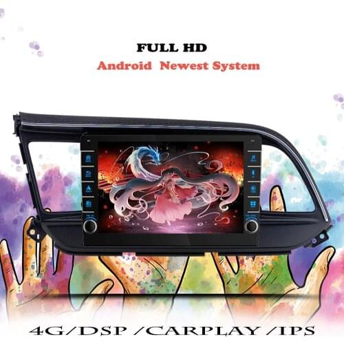 Android 10.0 Car Radio For Hyundai Elantra 2018 2019 2020 Multimedia Video Player Navigation GPS 2 din DVD Head Unit Cassette
