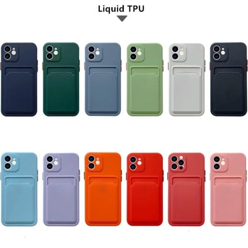 Luxury Wallet Card slot camera lens protective Soft Phone Case For iPhone 11 12 Pro Max XS SE 2020 Mini XR X 8 7 Plus Cover