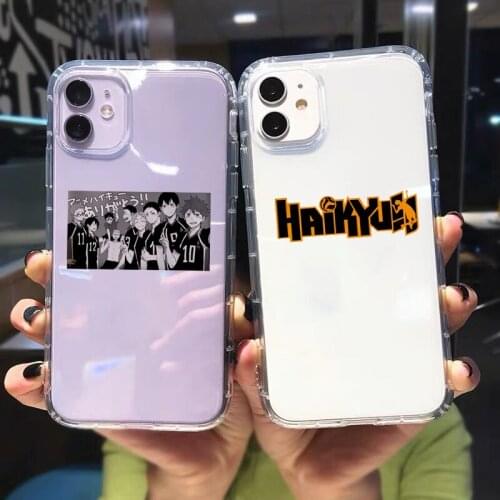 Anime Haikyuu Love Volleyball Phone Case for Iphone 12 11 Pro Max 8 7 6S Plus XS Max XR Xs X 12 Mini SE 020 Soft Cute Back Cover