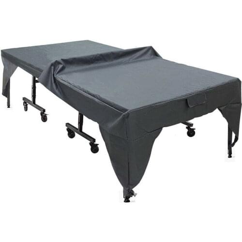 Black Full Size Table Tennis Ping Pong Table Cover Indoor Outdoor Waterproof Dustproof Wear-resistant Sport Equipment Accessorie