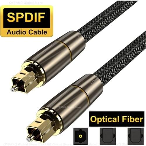 Fiber Optical Digital SPDIF Toslink Audio Cable 1m 3m 5m 10m for TV box PS4 Speaker Soundbar Amplifier Subwoofer Optical Cable