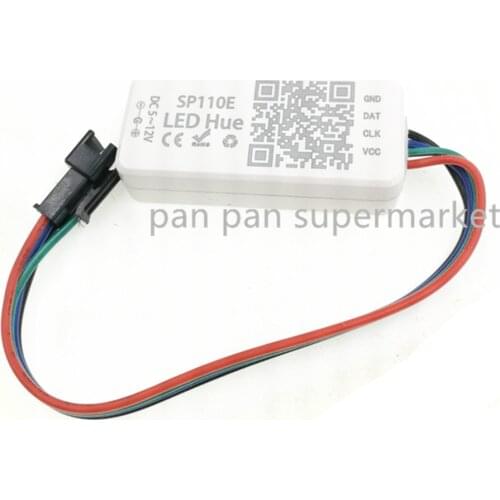 DC5-24V SP110E Bluetooth Pixel light Controller by smart phone APP For WS2812B SK6812 LPD8806 DMX512 1903 RGB/RGBW led strips