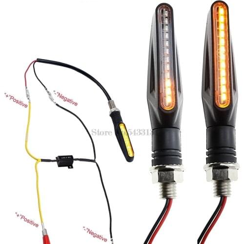 100% decoder LED Motorcycle Turn signals For Cbr Body Kit Motorcycle Headlight Brackets Honda Cbr 600 F4 Water Flowing cover