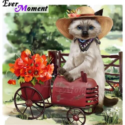 Ever Moment Diamond Painting Animal Picture Of Rhinestone Full Square Drill Decoration For Home Diamond Embroidery ASF1427