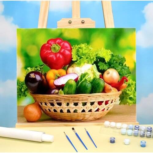 Fruit Grape DIY Paint By Numbers Package Oil Paints 50*70 Painting On Canvas Home Decor Children Drawing