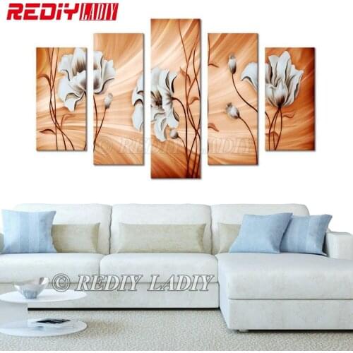 REDIY LADIY Diamond Painting Cross Stitch Golden Poppies Multi Picture Diamond Embroidery Triptych Rhinestones Modular Picture
