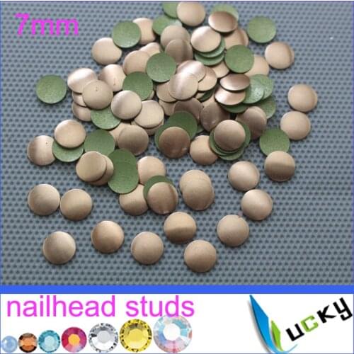 Korean quality7mm 10gross aluminum hotfix nailhead studs