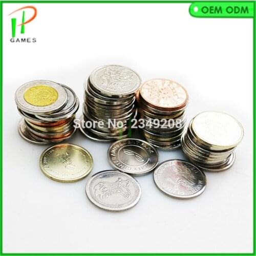 Customize 1000 pcs tokens Stainless steel token 23.5*1.4mm Via TNT to shipping