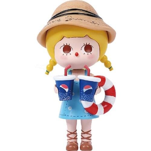 Bobbi New Summer Tea Series Surprise Blind Box Desktop Decoration Car Decoration Model Collection Cute Mini Dolls