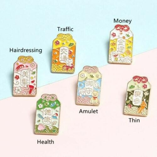 Cosmile Original Amulet Blessing Metal Brooch Badge Collar Pin Bag Accessory Collect limited Gift fashion creative new hot