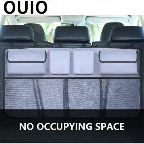 OUIO Car Trunk Back Seat Oxford Organizer Bag Net for Mazda 6 CX-5 BMW E46 E39 Mini Cooper Audi A4 B6 B8 A3 A5 Ford Fiesta Kuga