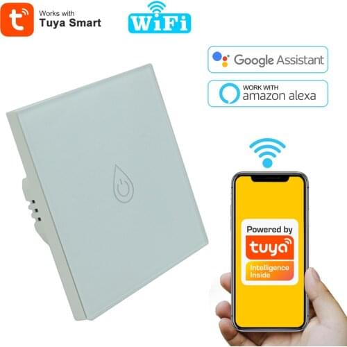 Tuya WiFi Boiler Switch 4400W Water Heat UK Wall Panels Remote Smart Life App Control ON OFF Timing Home Automation Alexa Google