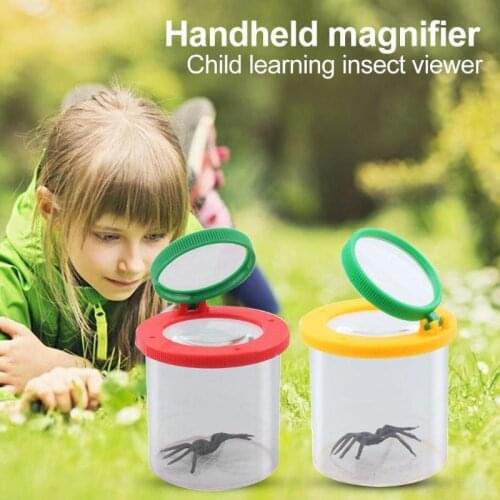 LeChong Portable Handheld Magnifier Insect Feeding Experiment Observation Box Mini Pet Box Pet Supplies