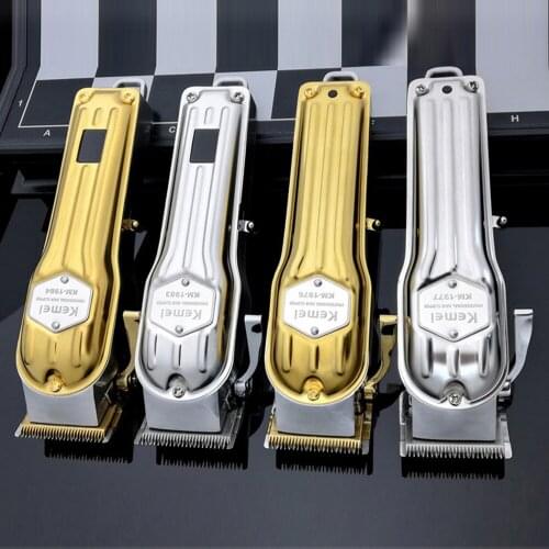 Kemei Professional All Metal Hair Clipper Men Electric Hair Trimmer Fade Hair Cutter Haircut Machine Barber shop KM-1976 KM-1977