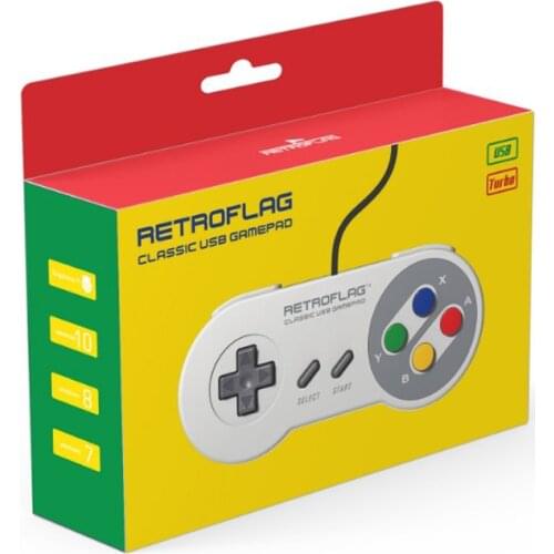 Retroflag SUPERPi Wired USB Gamepad Game Controller for SUPERPi CASE-U / CASE-J / NESPi Case / Raspberry Pi SUPERPi CASE-U