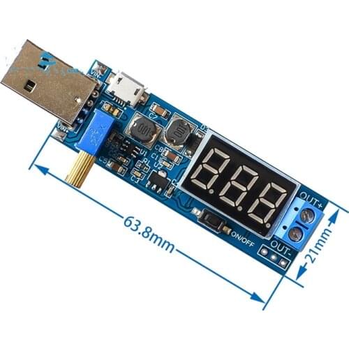 Voltage Regulators/Stabilizers DC-DC USB Desktop Power Module Adjustable Buck-boost Power Regulator Module 5V to 3.3V 9V 12V 24V