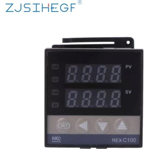 REX-C100 Double Output SSR Relay AC 220V Digital Thermostat Intelligent Digital PID Temperature Controller