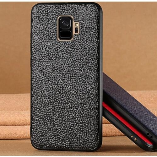 Phone Cases For Samsung Galaxy S6 S7 S8 S9 S10 Plus Litchi Texture Case For Note 8 9 A5 A7 A8 2018 J3 J5 J7 2017 case