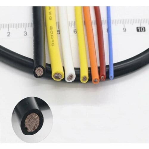 UL 0.08mm Flexible Silicone Cable Wire 24AWG(0.2mm²) 26AWG(0.14mm²) 28AWG(0.08mm²) Tinned Copper 600V
