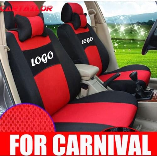 CARTAILOR cover seat protection for kia carnival 2006 2007 2008 seat covers interior accessories mesh car seat cover supports
