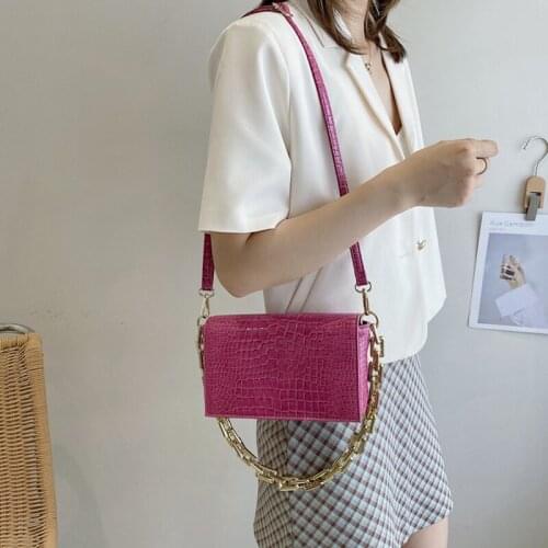 Womens Shoulder Bag Luxury Designer Leather Fashion Soft Korean Solid Stone Chain Bolsa Evening Female Crossbody Bags For Women