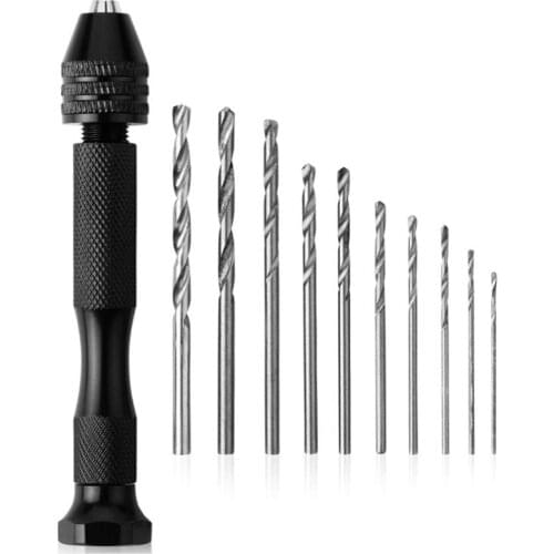 1 Set Metal Hand Drill Equipments Uv Resin Epoxy Mold Tools With 0.8mm-3.0mm Drill Screw DIY Jewelry Making Handmade Tools