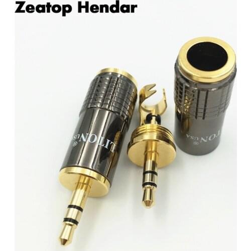1Pcs 3.5mm 3 Pole Male / Female with Clip Plug 3.5 Solder Audio Jack for DIY Headphone Earphone Adapter Diameter 8mm Connector