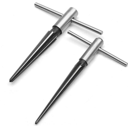2PCS Handheld Tapered Reamer Set 1/8-1/2 Inch & 5/32-5/8 Inch Bridge Pin Hole Tapered Reamers Machinist Luthier Tools