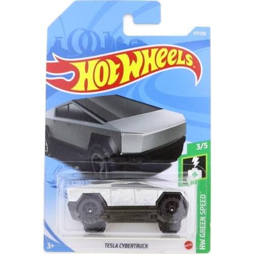 2021-177 Hot Wheels TESLA CYBERTRUCK Mini Alloy Coupe 1/64 Metal Diecast Model Car Kids Toys Gift