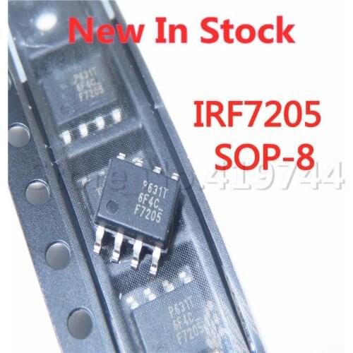 5PCS/LOT IRF7205 IRF7205TRPBF F7205 SOP-8 P-channel 4.6A30V MOS field effect tube In Stock NEW original IC