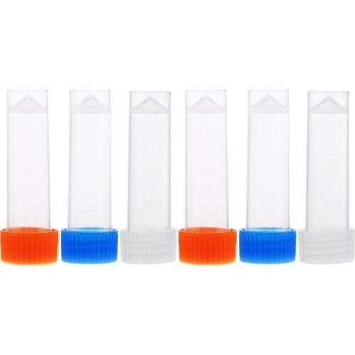 6Pcs Plastic Storage Tubes for Sewing Knitting Needles with Cap 55mm