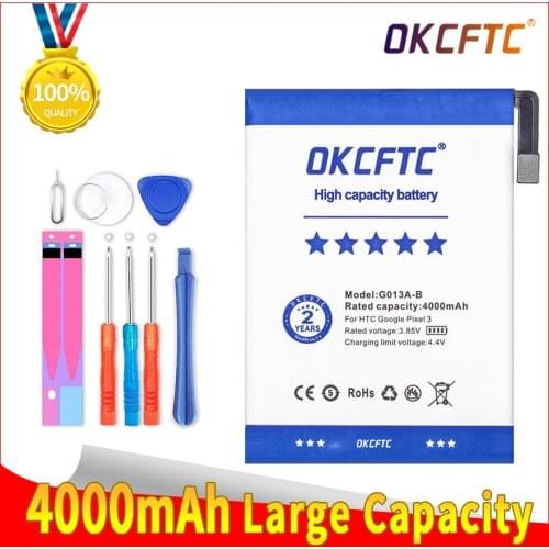 4000mAh G013A-B Battery For HTC GOOGLE PIXEL 3 G013B G013A Phone Latest Production High Quality Battery+Tracking Number