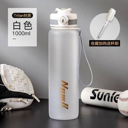 Gym Water Bottle Portable Plastic Outdoor Large Sport 1l Water Bottle Insulated Drink Cup Botella Camping Equipment XX60WB