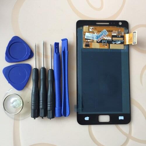 For Samsung Galaxy S2 i9100 Touch Screen Sensor + LCD Display Module Panel Monitor Assembly + Free Tools