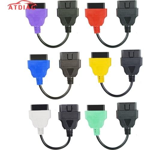6PCS/lot High Quality for fiatecuscan OBD2 Connector Diagnostic Cable For Fiat ECU Scan MultiECUScan Cable for Fiat