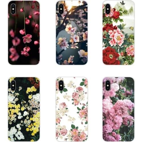 For Xiaomi Redmi 4A S2 Note 3 3S 4 4X 5 Plus 6 7 6A Pro Pocophone F1 Peony Daisy Cactus Leaves Accessories Phone Shell Covers