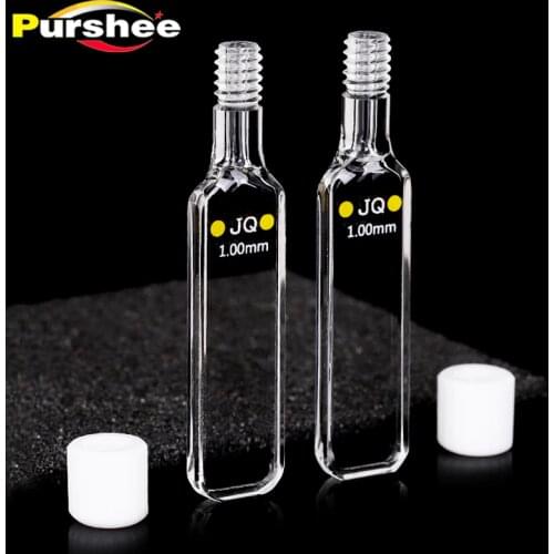 Quartz cuvette cell with screw cap(1mm)