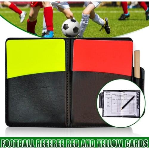 Soccer Referee Red Yellow Card Record Football Match Warning Card for Sports QW