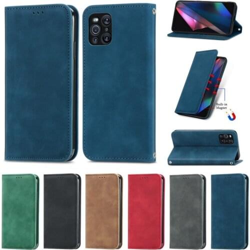 Flip Leather Case for OPPO Find X3 Pro case find X3 Lite X2 Wallet Magnet adsorption Back Cover For OPPO Reno 5 Pro Fundas